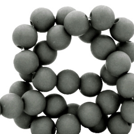 6 mm kralen van acryl Dark sleet grey 69085 12 gram (ca.100 st.)