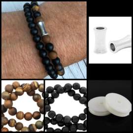 DIY Sieradenpakket Heren armbanden set stone tiger