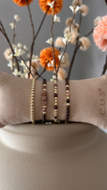 Armbanden Exclusieve vergulde goldcolour kralen 