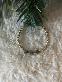 Goldfilled armband 5mm met strass