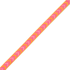 Tekstlint arrows Pink-yellow  1 meter