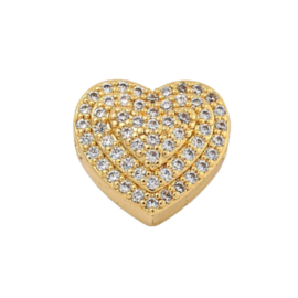 Zirconia hart goldcolour per stuk