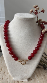 Glaskralen Red 12mm 50 st.