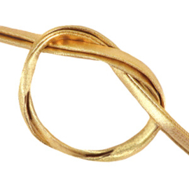 Stitched elastisch Ibiza lint Gold metallic 50 cm
