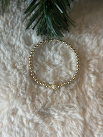 Goldfilled armband 4mm Zirconia