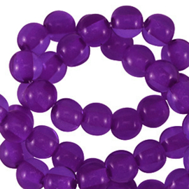 Polaris kralen 4mm rond Cristallo Grape Purple 10 st.
