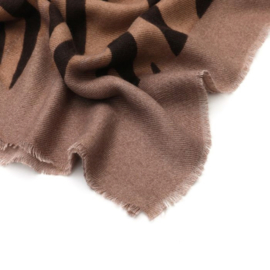 Animal sjaal khaki