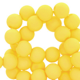 6 mm kralen van acryl matt Blazing yellow 73169 12 gram (ca. 100 st.)