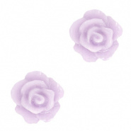 Roosje kralen 10 mm Pastel Lilac per 4 stuks