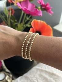 Goldfilled 14kt armband 4mm Zirconia