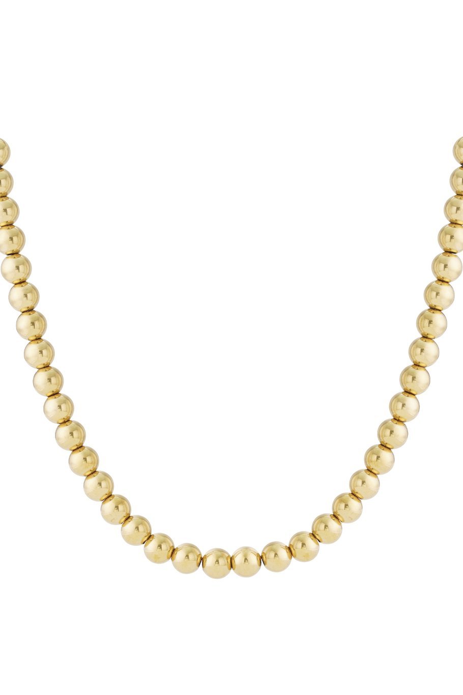 Stainless steel bolletjes ketting