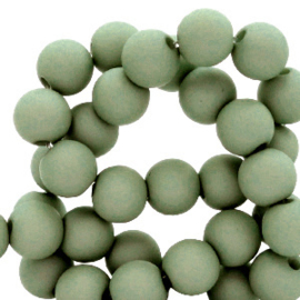 6 mm kralen van acryl Basil green 66748 12 gram (ca.100 st.)