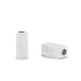 Kralen van hematite tube Antique silvercolour 5 st 68752