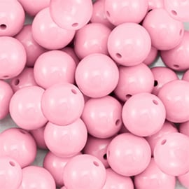 Bubblegum kralen 18mm per st.