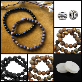 DIY Sieradenpakket Heren armbanden set stone tiger