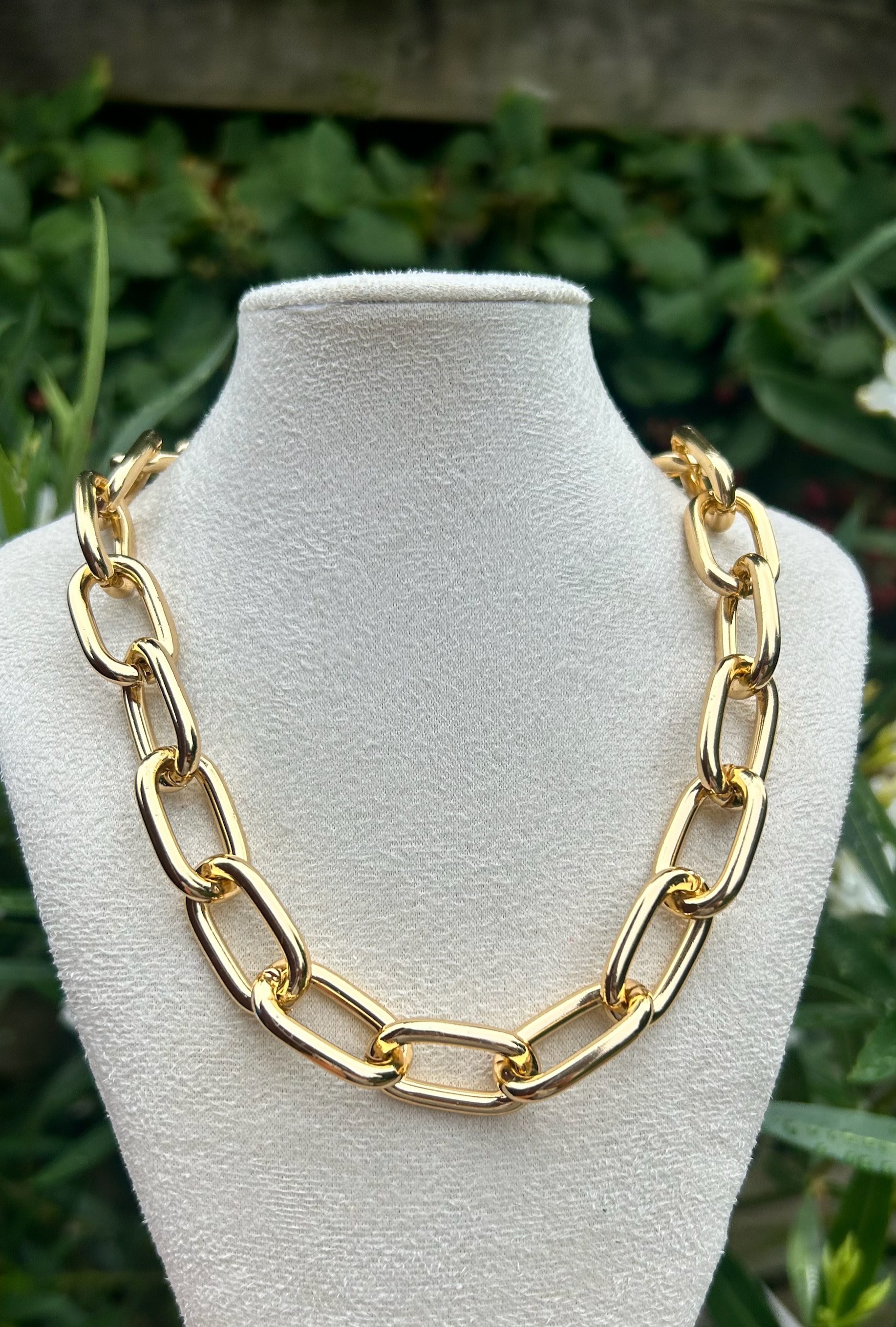Grove goldcolour schakelketting