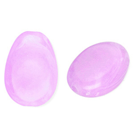 Acryl kraal gemstone purple ovaal per stuk