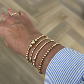 Goldfilled armband 4mm 5mm tube