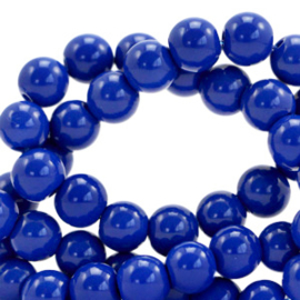 Glaskralen 4 mm opaque Strong blue 66347 40 st.