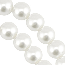 Glasparels White 16mm 10 st.