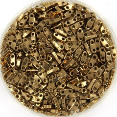 Miyuki quarter tila 5x1.2 mm - metallic dark bronze 457