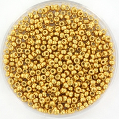 Miyuki rocailles 11/0 - duracoat galvanized gold 4202