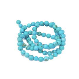 Streng natuursteen Turquoise 4mm