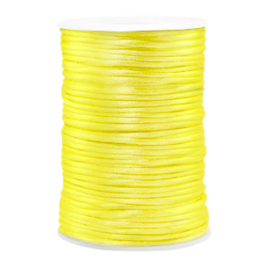 Draad van satijn 2.5mm Yellow 72134 per meter