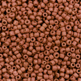 Rocailles 12/0 (2mm) Orange brown, 10 gram 77019