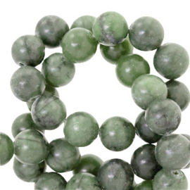 Natuursteen kralen marmer 4mm Green jade 38913 10 st.