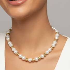 Ketting goldcolour Pearl