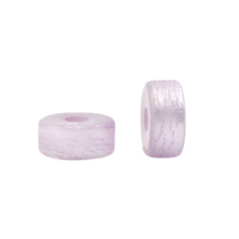Polaris kralen disc 6mm Pastel lilac per stuk