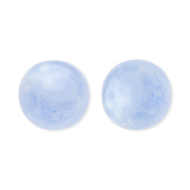 Acryl kralen gemstone light blue round 12mm per stuk