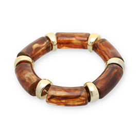 Armband Transparent amber Brown