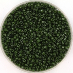 Miyuki delica's 11/0 - opaque dyed olive 663 per 2 gram circa 400 st.
