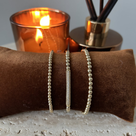 Goldfilled armband 4mm Zirconia tube