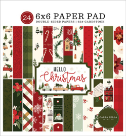 Carta Bella- Hello Christmas - 6x6 Inch Paper Pad (15,2 x 15,2 cm)