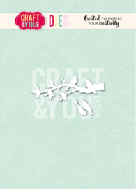 Craft & You Design - Birds on a Branch Dies (CW406)
