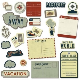 Imaginisce - Bon Voyage - Destination Die Cuts