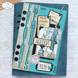 Elizabeth Craft Designs  - Every Day Memories - Calendar Elements Clearstamps CS446