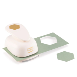 Vaessen Creative • Figuurpons Hexagon Jumbo+ : 5,5 x 6,3 cm