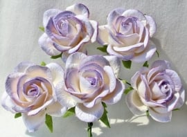 Trellis Roses - 2-tone Lilac/White