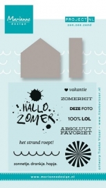 Marianne Design -  Stempel & Stencil Project NL - Zon, Zee, Zand