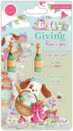 Craft Consortium - The Gift of Giving - Clear Stamps - Pop the Cork