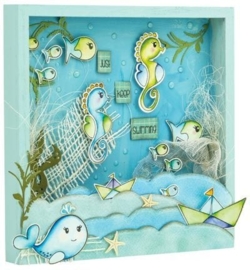 CUT-IES - Ocean Babies - Whale-Spray (snijmallen)