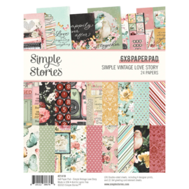 Simple Stories - Simple Vintage Love Story 6x8 Inch Paper Pad (21419)