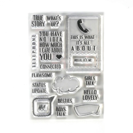 Elizabeth Craft Designs  -  Phone Booth Special Stamps - CS195 