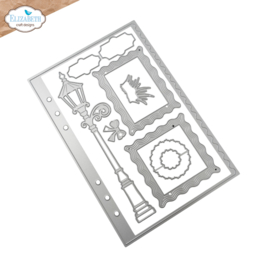 Elizabeth Craft Designs - Every Day Memories - Wavy Page & Lamppost - 2390