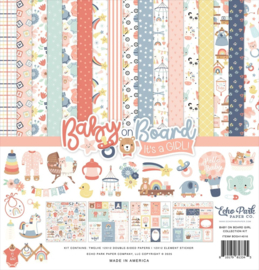 Echo Park Paper - Baby On Board It's a Girl! 12x12 Inch Collection Kit (BOG414016)