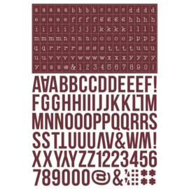 Simple Stories - Color Vibe Alphabet Sticker Book Darks (1758pcs) (13465
